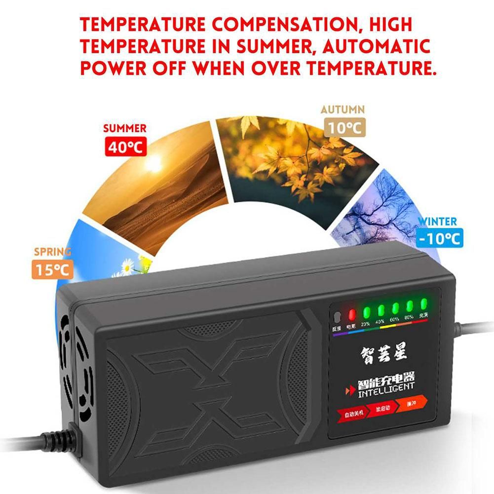 72V 50AH Electric Vehicle Charger 7 Light Display Power