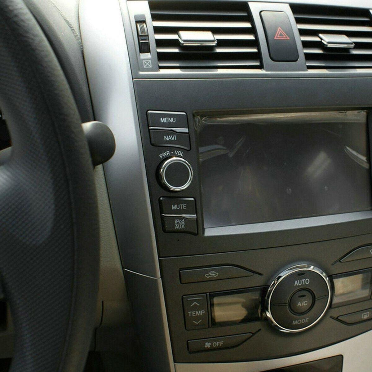 2Pcs Dashboard Trim Cover Strip for Toyota Corolla Altis 2009 2010 2011 2012 2013 Central Control Car Styling
