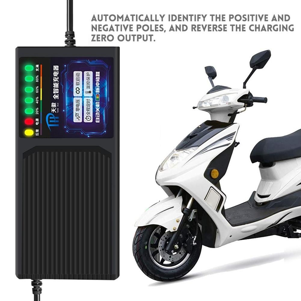 48V 20AH Electric Vehicle Charger with 7 Light Power Display Current Leakage Protection Lead Acid Charger