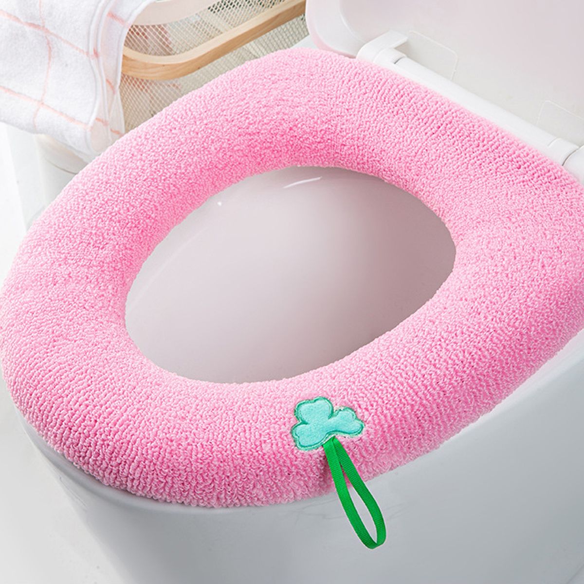 Toilet Pad Warm Thicken Toilet Seat Cover Pink