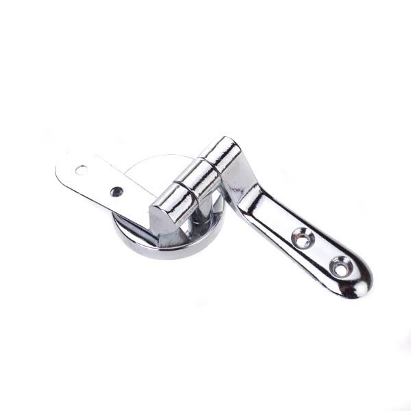 1 Pair Solid  Metal Replacement Toilet Seat Hinges Fix Wooden