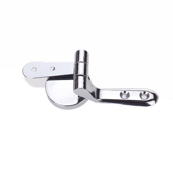 1 Pair Solid  Metal Replacement Toilet Seat Hinges Fix Wooden