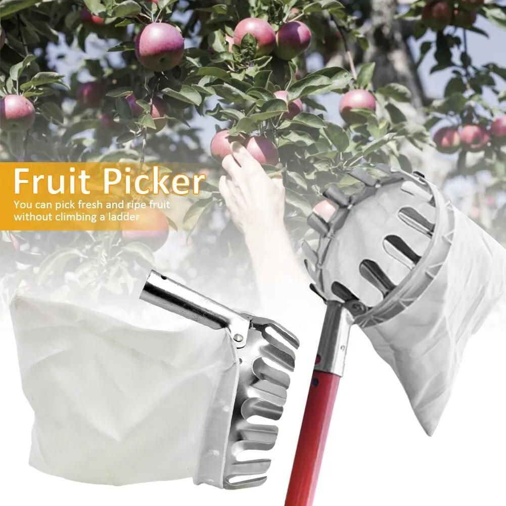 Fruit Picker Head Basket Portable Fruits Catcher For Harvest Picking  Citrus Pear Collector Catcher Peach Picking Garden Tool