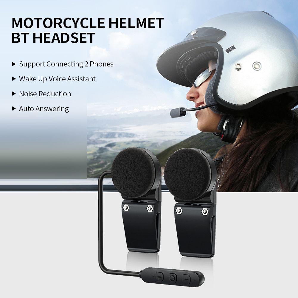 Motorcycle Helmet BT 5.0 Headset Support IP67 Waterproof