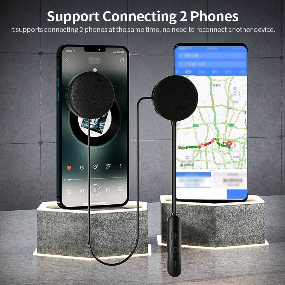 Motorcycle Helmet BT 5.0 Headset Support IP67 Waterproof