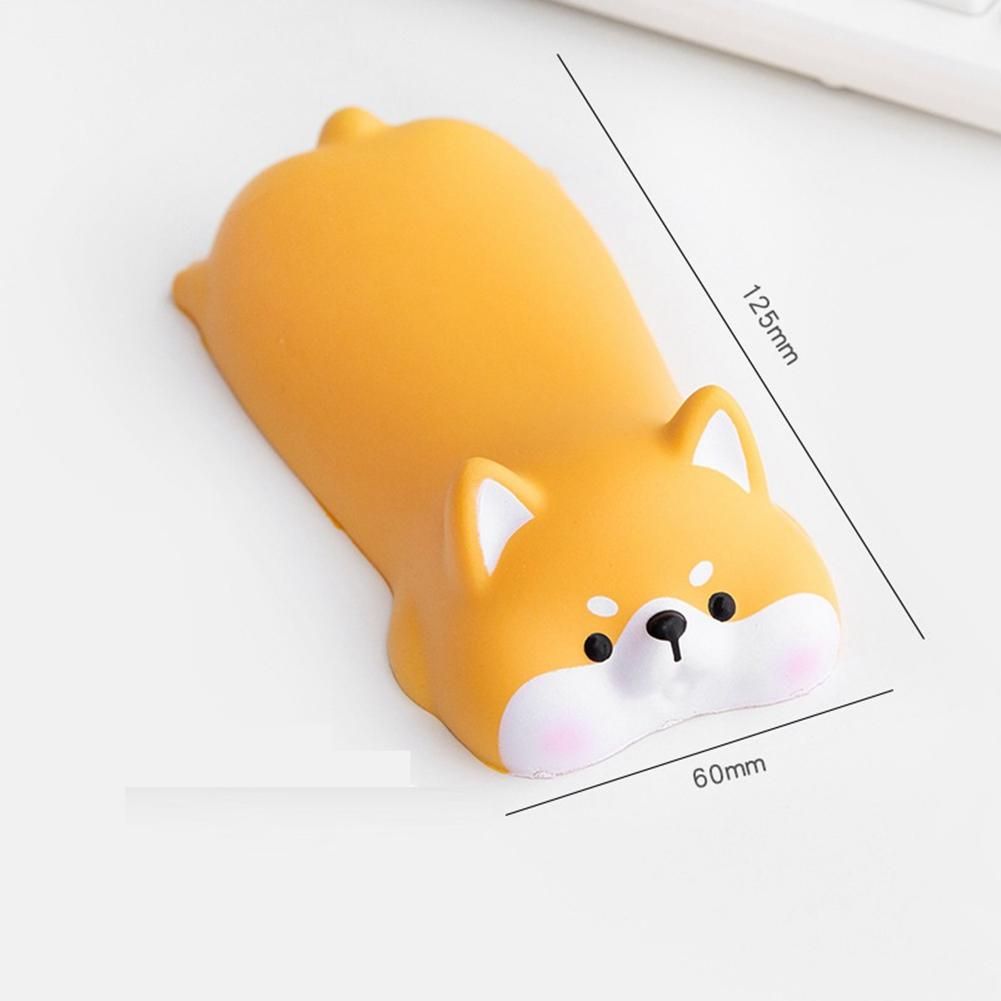 Cute Wrist Rest Support for Mouse Computer Laptop Arm Rest for Desk Ergonomic Slow Rising Squishy Toys, Yellow Shiba Inu
