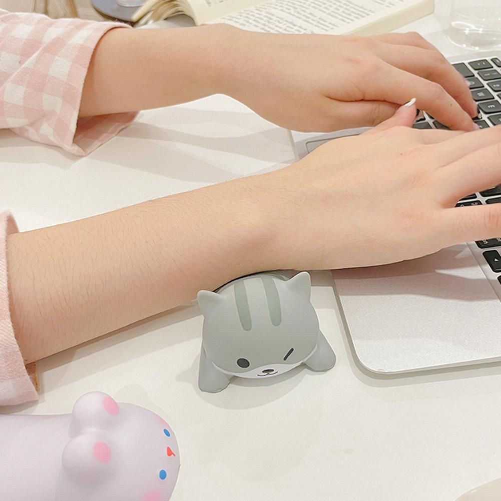 Cute Wrist Rest Support for Mouse Computer Laptop Arm Rest for Desk Ergonomic Slow Rising Squishy Toys, Yellow Shiba Inu