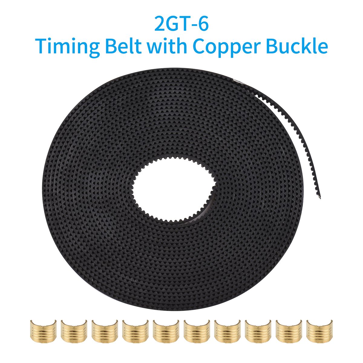 3D Printer Accessary 2GT Timing Belt Width 6mm 5M/16.4ft