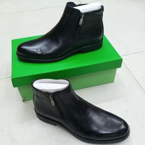 Leather Zipper Boot