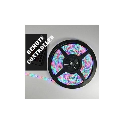 Multi-colored RGB LED Strip + Remote Control + Power Adapter