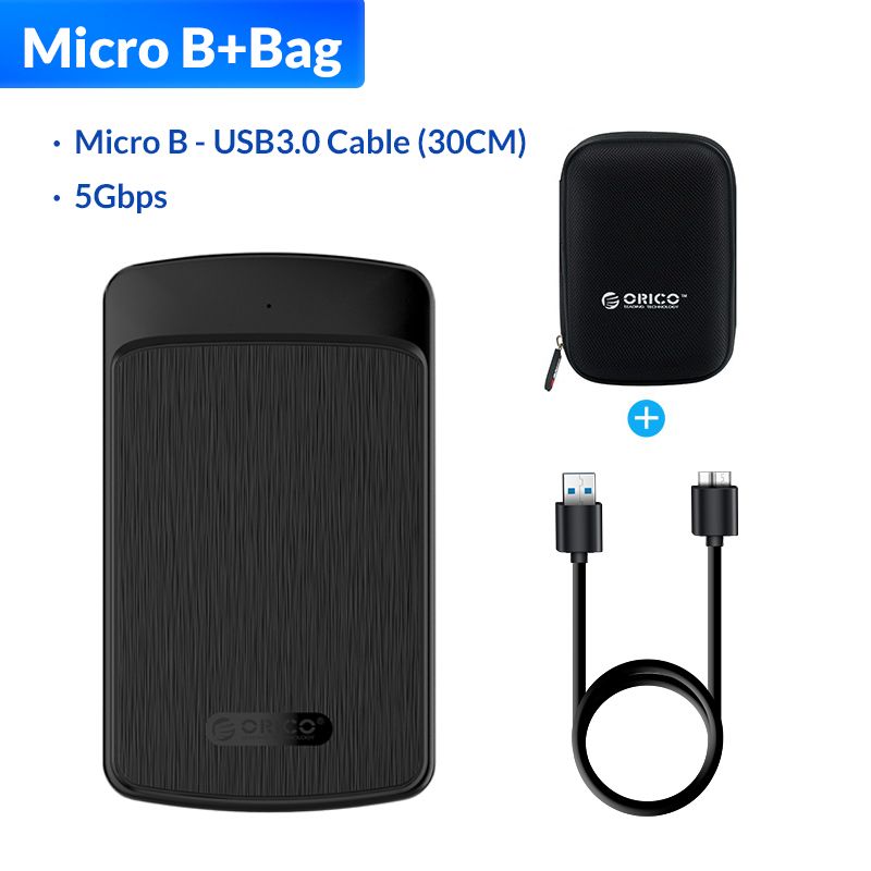 ORICO External Hard Drive Enclosure 2.5 Inch SATA To USB 3.0 Mobile HDD Storage Compatible For PC, TV,PS4 Max 4TB Tool-Free