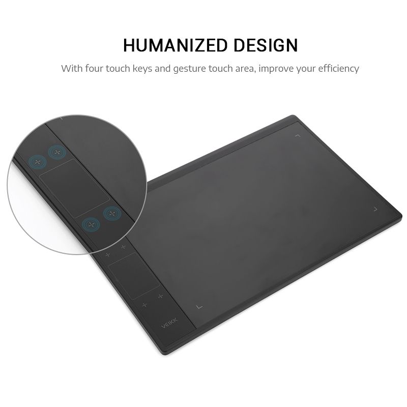 A30 10x6 Inch Digital Drawing Tablet 8192 Levels Passive Pen