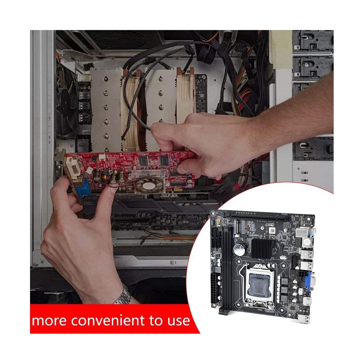 H61S (H61) Desktop PC Game Motherboard LGA1155 2XDDR3 RAM