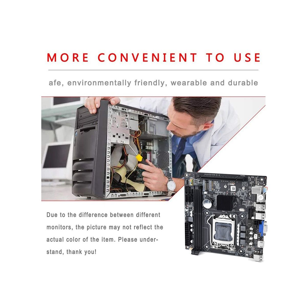 H61S (H61) Desktop PC Game Motherboard LGA1155 2XDDR3 RAM