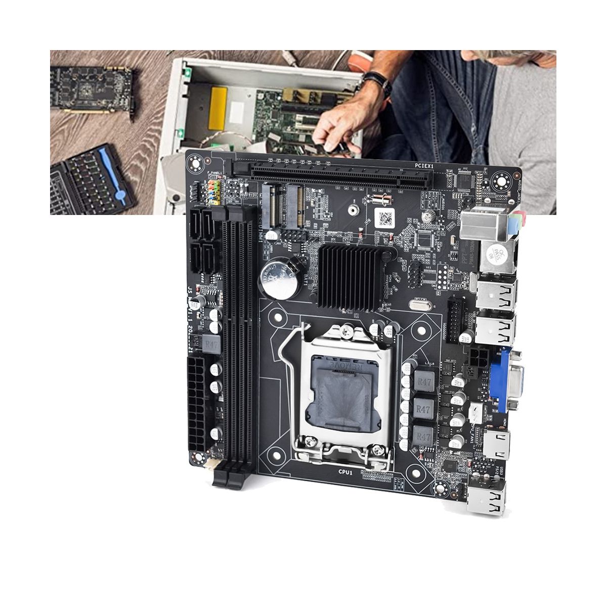 H61S (H61) Desktop PC Game Motherboard LGA1155 2XDDR3 RAM