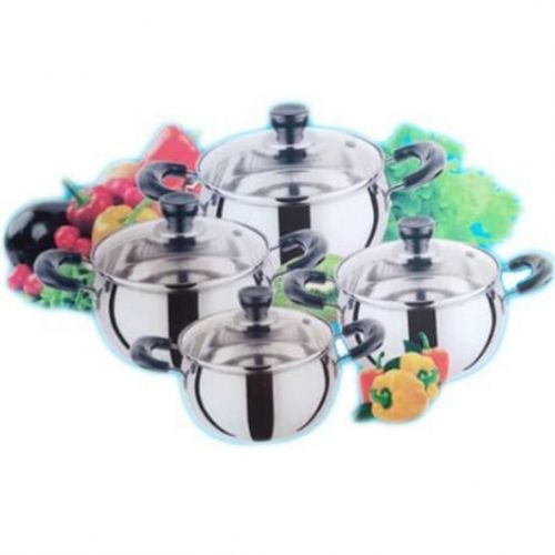 Sauce Pot Set 4 With Glass Cover
