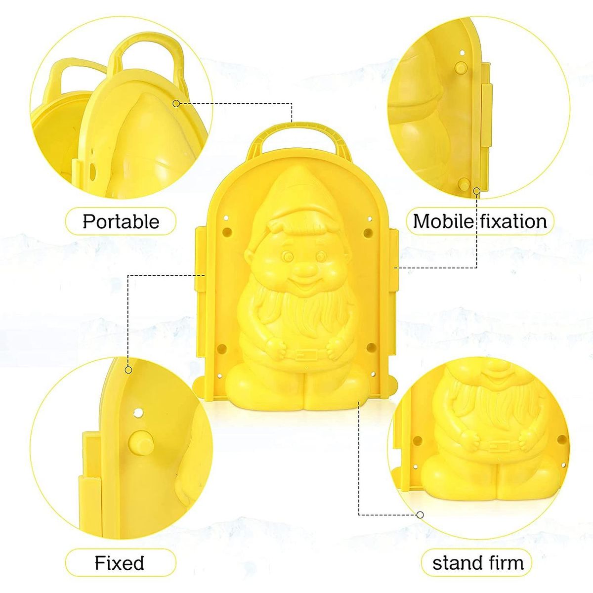 3Pcs Snowball Maker Toys for Kids Snow Fall Outdoor