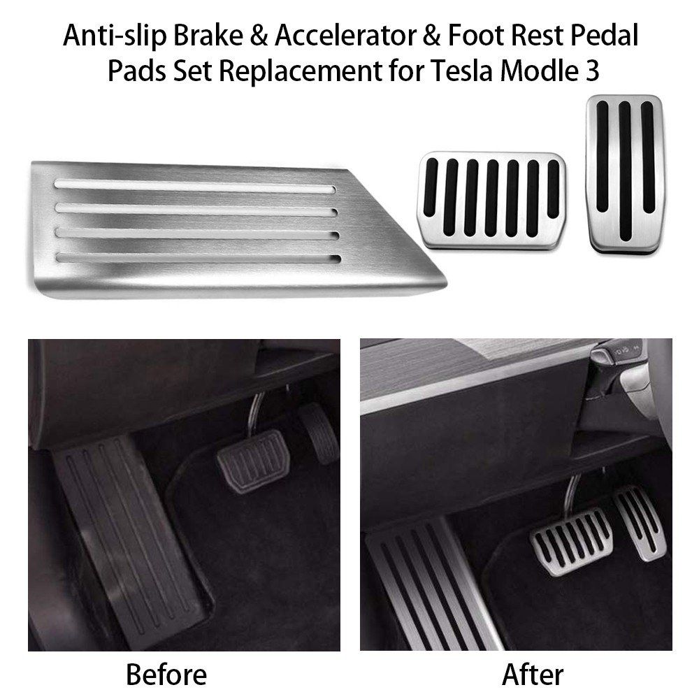 Anti-slip Brake   Accelerator   Foot Rest Pedal Pads Set
