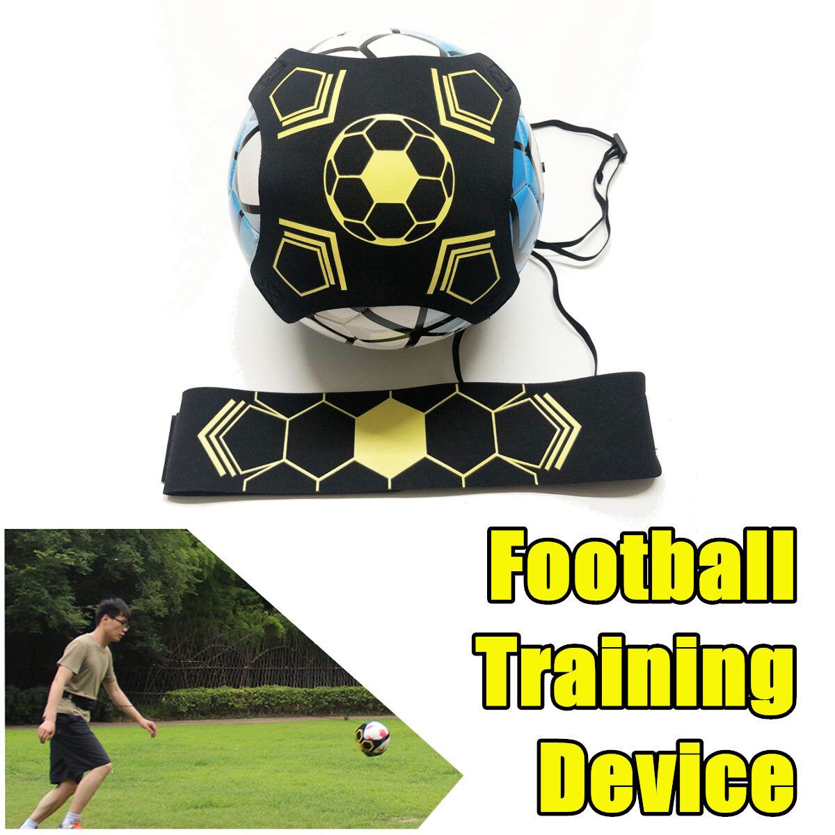 Football Training Device Ball Control Soccer Goal Kick Practice Belt Football