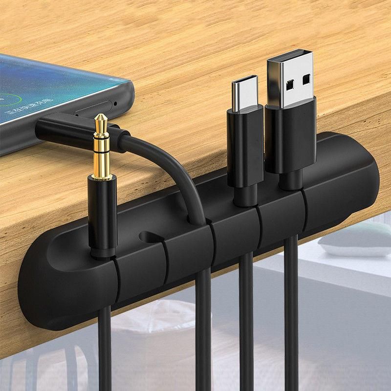 Desk Data Cable Fixed Organization Accessories Tool Office Home Computer Desk Phone Charging Data Line Orderly Storage Snap K304
