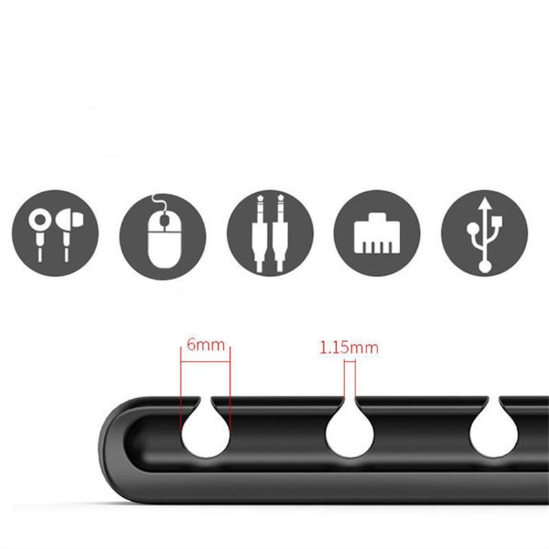 Desk Data Cable Fixed Organization Accessories Tool Office Home Computer Desk Phone Charging Data Line Orderly Storage Snap K304