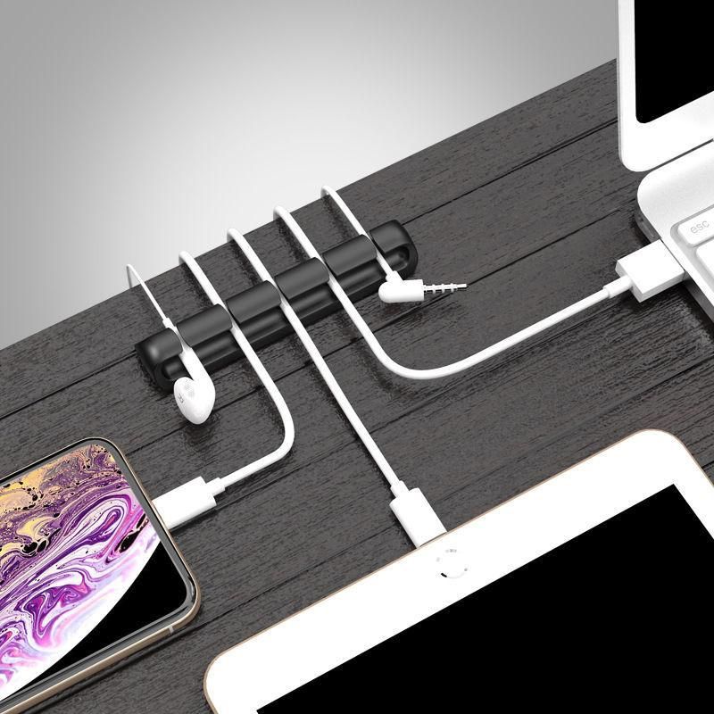 Desk Data Cable Fixed Organization Accessories Tool Office Home Computer Desk Phone Charging Data Line Orderly Storage Snap K304