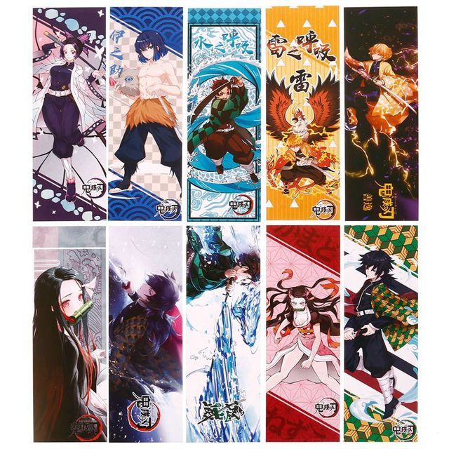 10 Pcs/lot Anime Demon Slayer Magan Jujutsu Kaisen Paper
