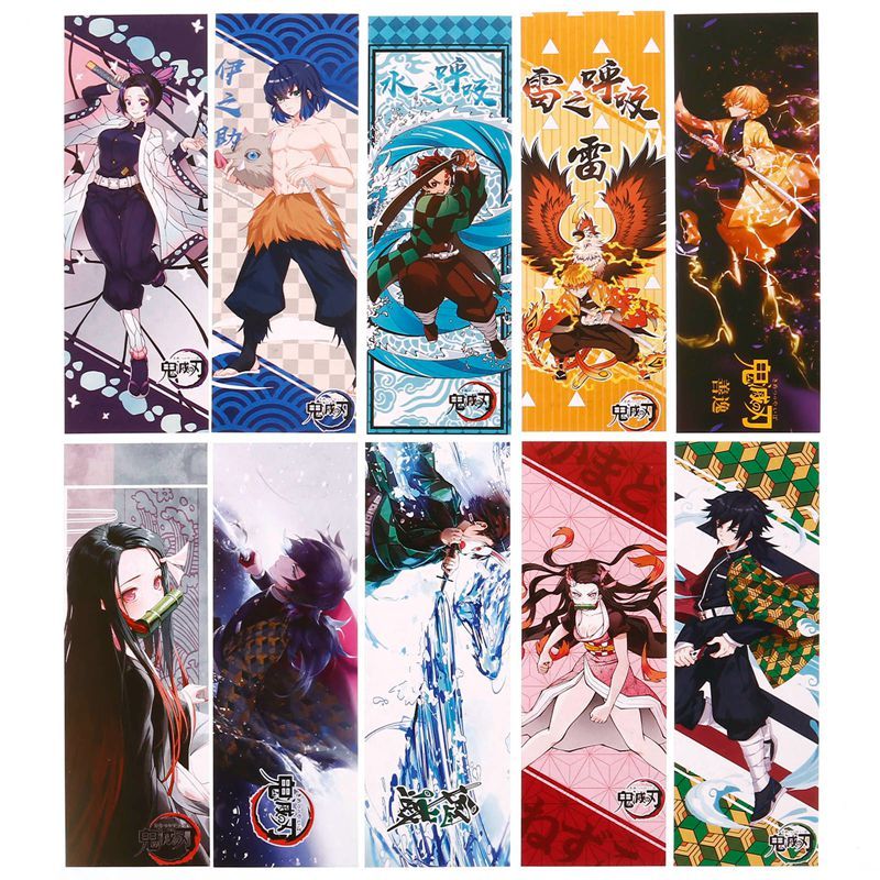 10 Pcs/lot Anime Demon Slayer Magan Jujutsu Kaisen Paper