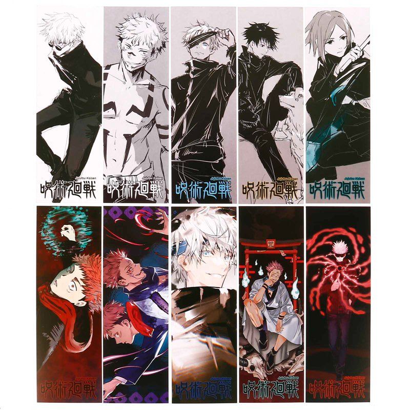 10 Pcs/lot Anime Demon Slayer Magan Jujutsu Kaisen Paper