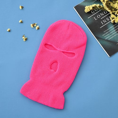 Balaclava Three Holes Knitted Full Face Ski Cover Mask Beanie Hat