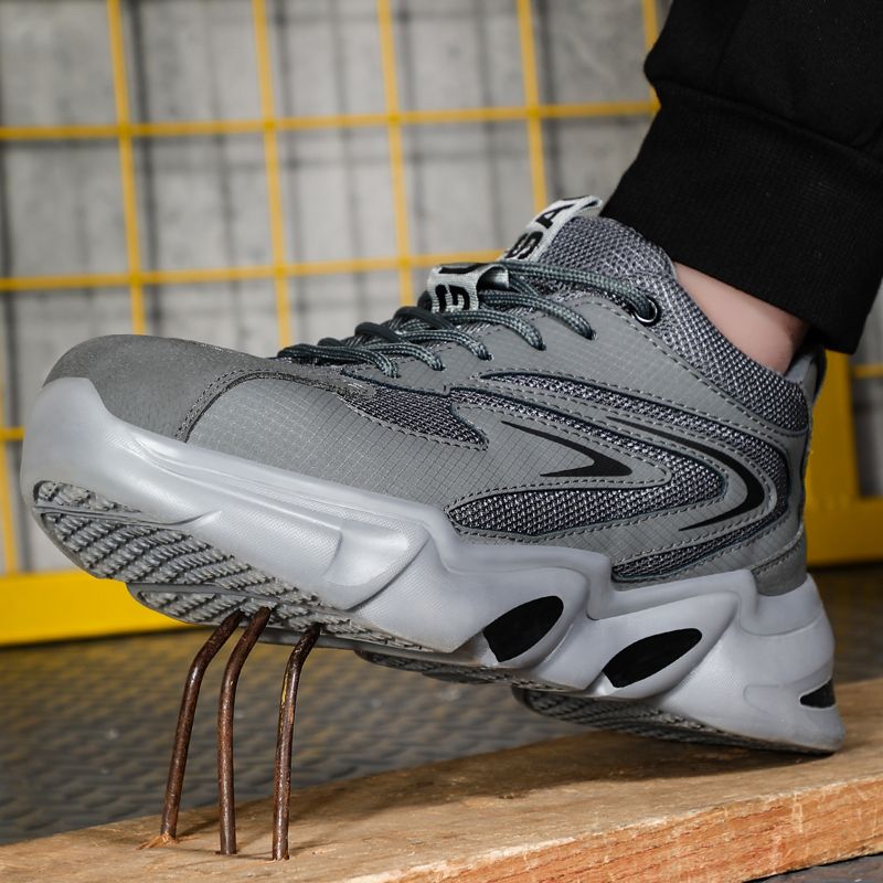 Steel Toe Work Shoes Sneakers Men Casual Protective Shoes