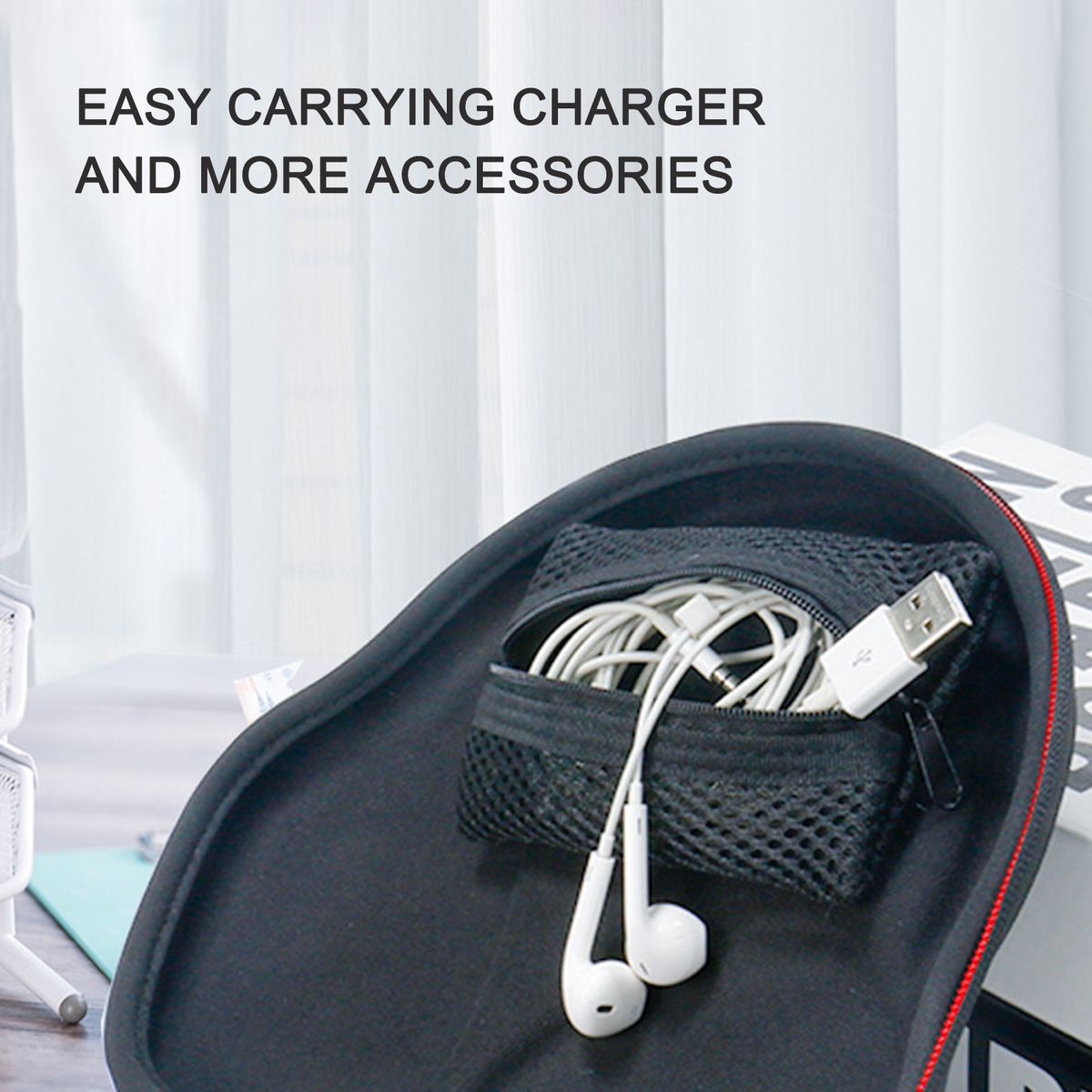 Earphone Storage Case Waterproof Portable Headphone Carrying