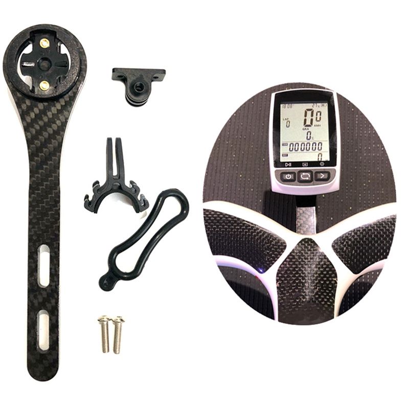 For VIRB or GoPro Carbon Fiber Integrated Handlebar