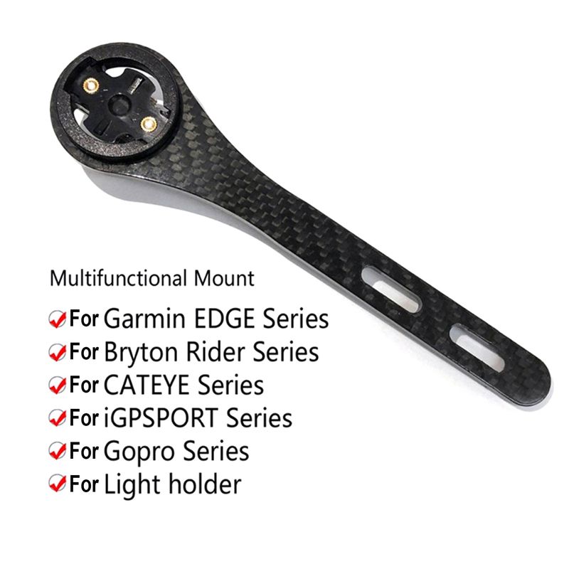 For VIRB or GoPro Carbon Fiber Integrated Handlebar