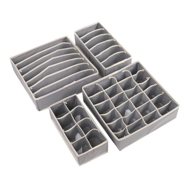 4pcs Underwear Storage Boxes
