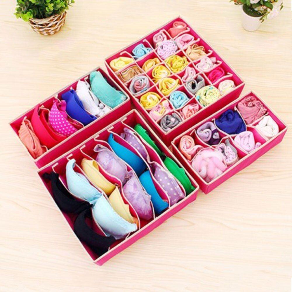 4pcs Underwear Storage Boxes
