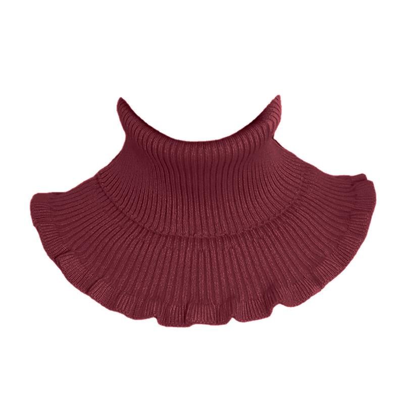 Women Winter Turtleneck Collar Solid Color Breathable-Grey