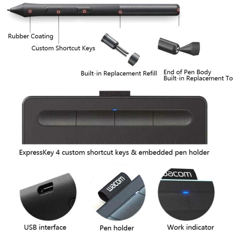 Wacom HCTL6100 USB Digital Hand Drawing Board