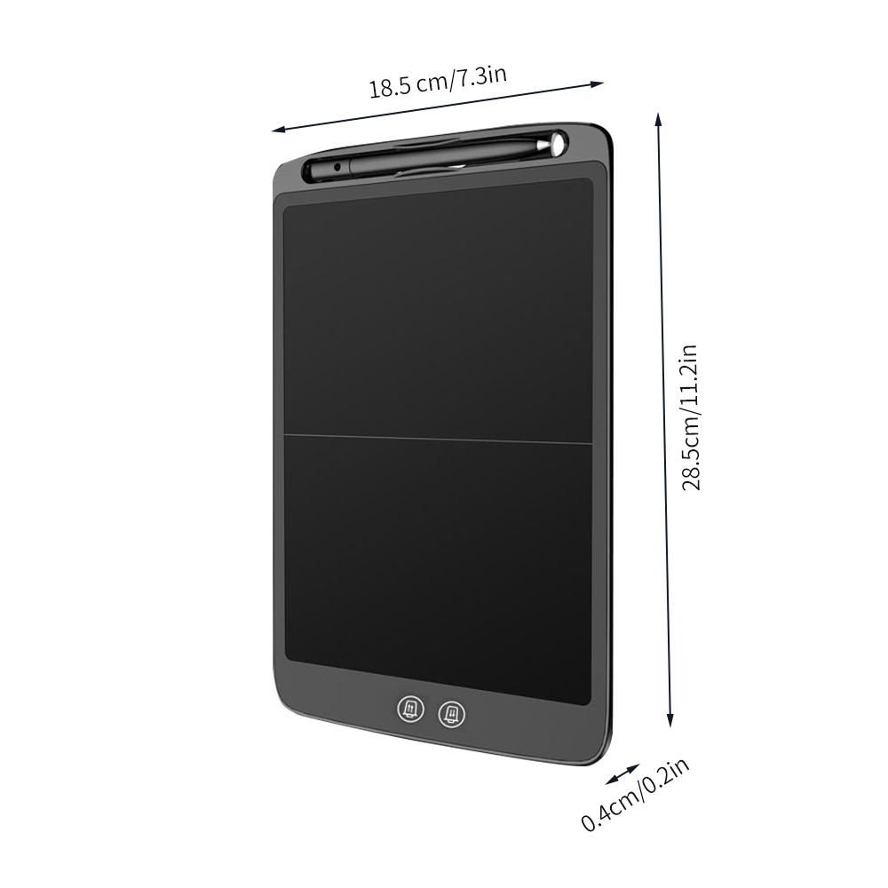 12 Inch LCD Writing Tablet Electronic Digital Drawing Board Ultra-Thin Writing Pad Split Screen One-Click Erase with Lock Button Gift for Children Adults Home Office School