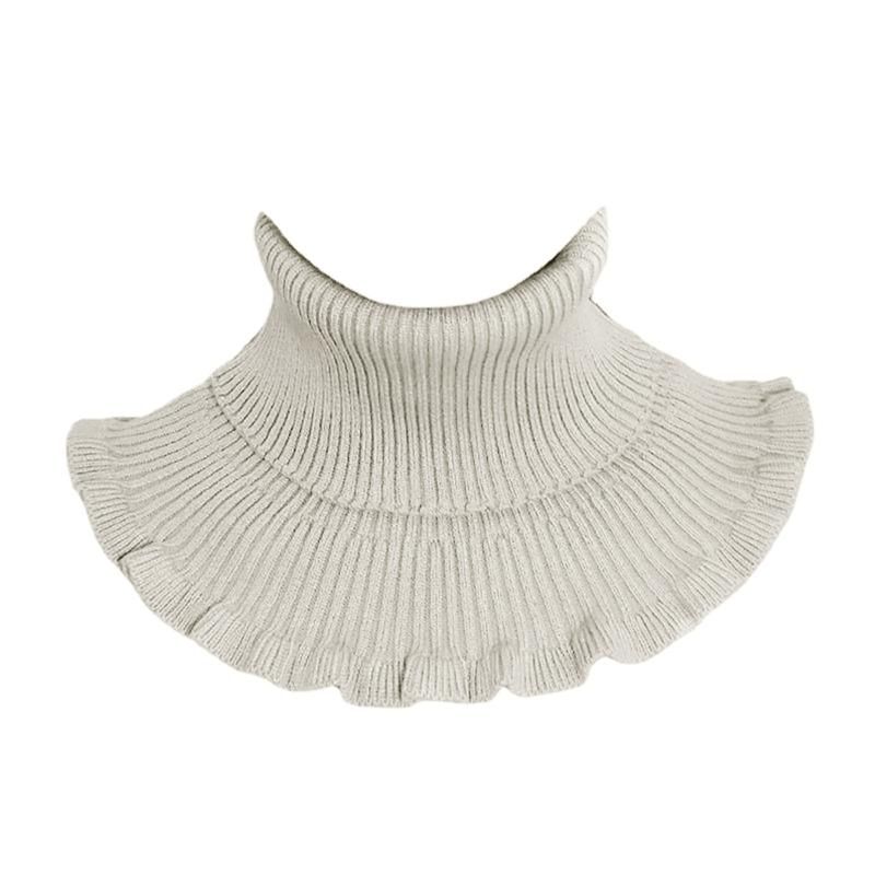 Women Winter Turtleneck Collar Solid Color-Light Purple