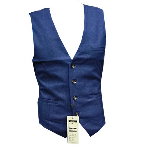 Men`s Fitted Business Suit Vests 5 Buttons Fitted Fit Waistcoat For Suit