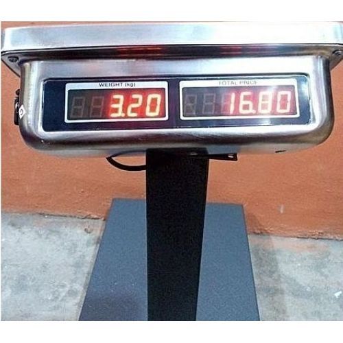 DIGITAL SCALE DOUBLE DISPLAY METAL BASE -100KG