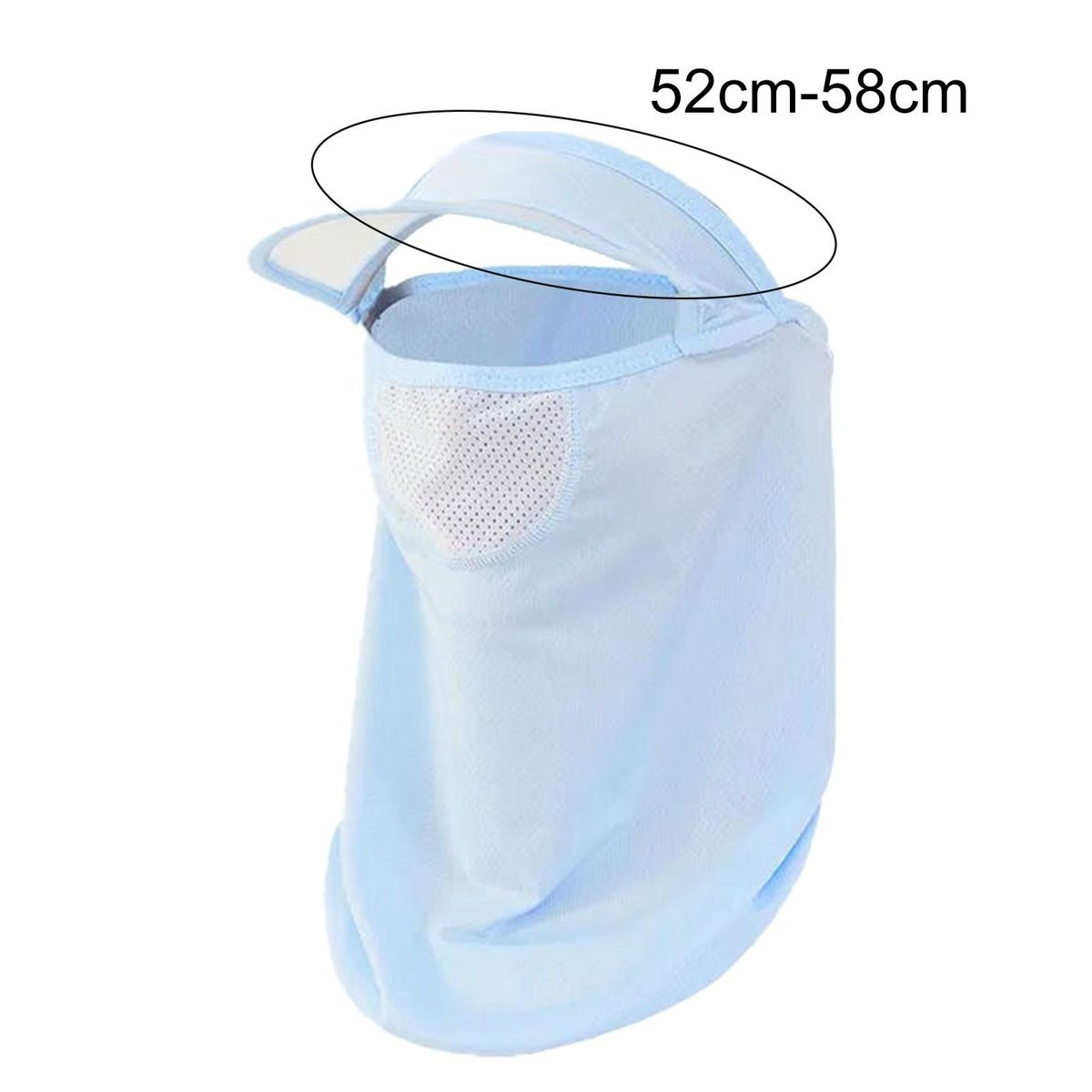 Cycling Hat Scarf Breathable Shading Eye Protect Neck-Blue
