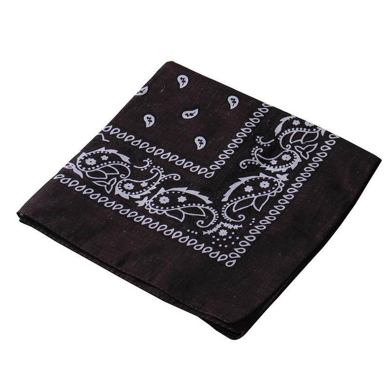 Stylish Paisley Square Bandana Head Wrap-Light Purple