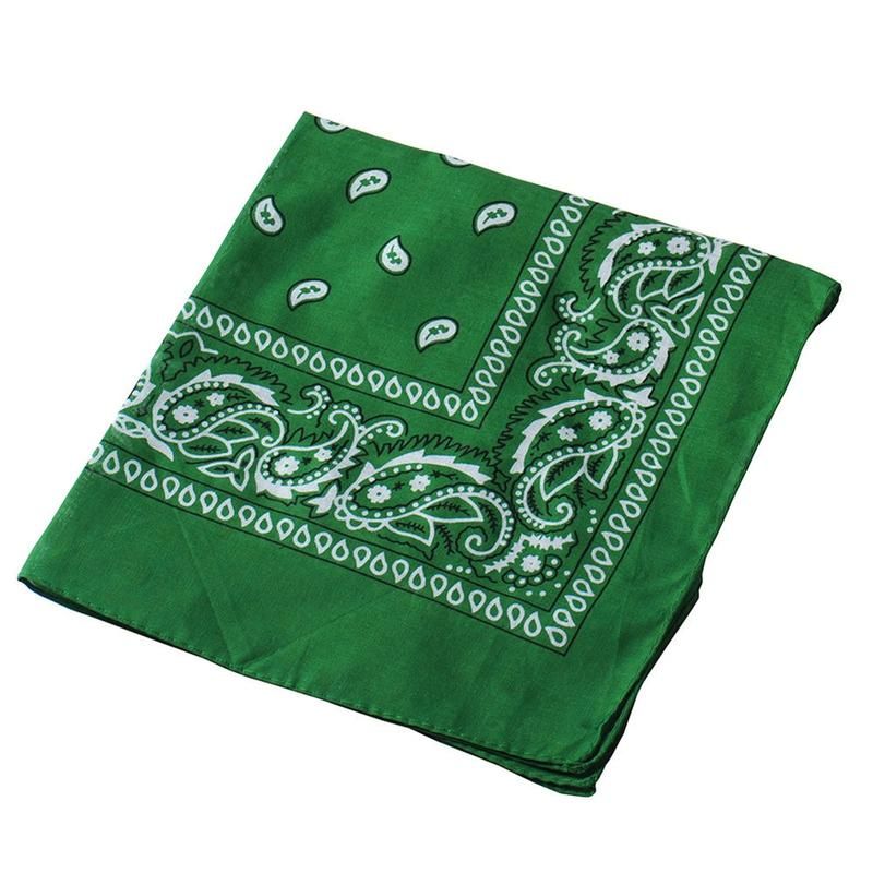 Stylish Paisley Square Bandana Head Wrap-Light Purple