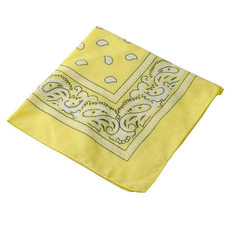 Stylish Paisley Square Bandana Head Wrap-Light Purple