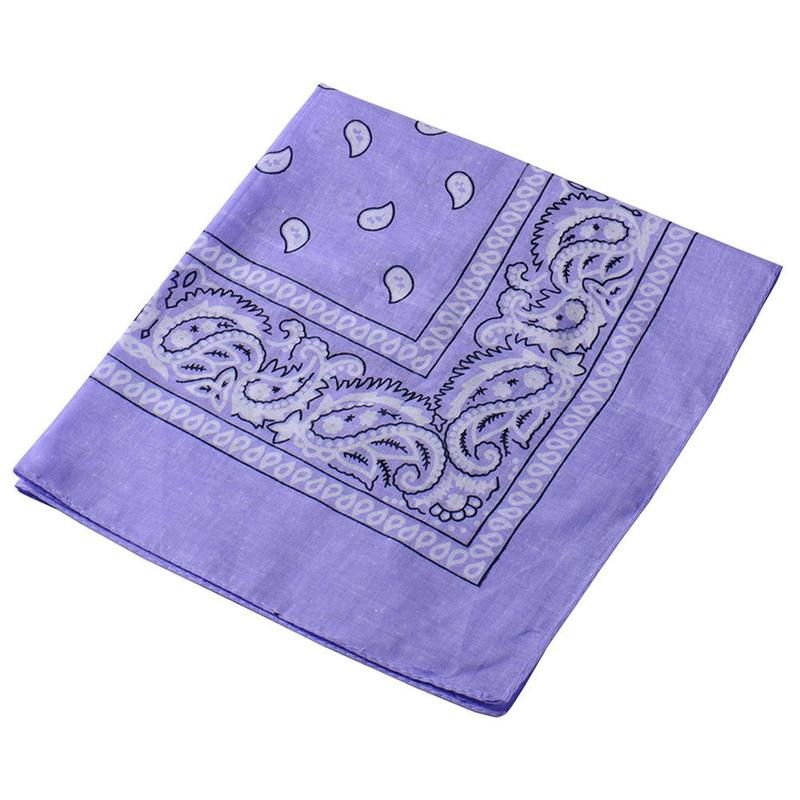 Stylish Paisley Square Bandana Head Wrap Unisex-Royal Blue