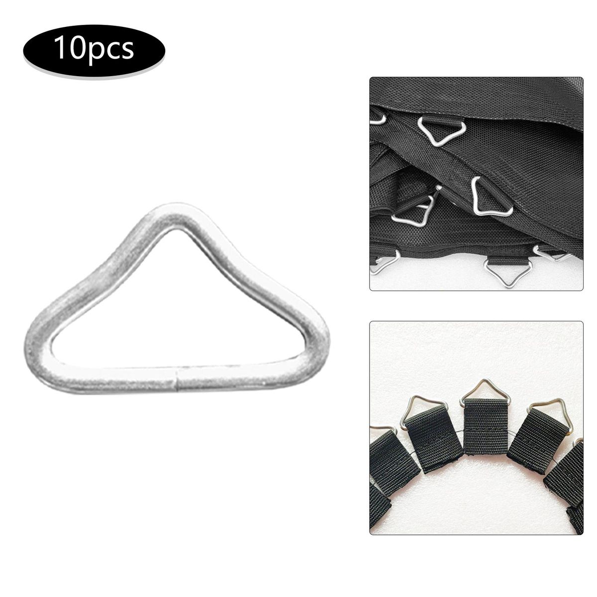 10 Pieces Triangle Buckle Accessories Spring 10PCS  ONLY