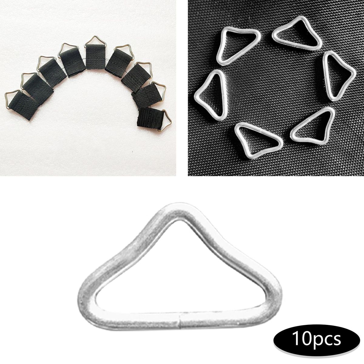 10 Pieces Triangle Buckle Accessories Spring 10PCS  ONLY