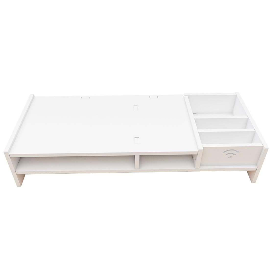 Computer Monitor Stand Desk Storage Box Drawer Rack